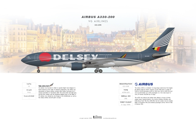 VG Airlines Airbus A330 200 ''Delsey''