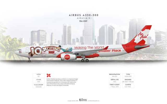 AirAsia A330-300 ''10 Xciting Years Livery''