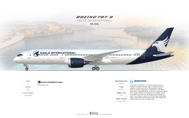 Eagle International Boeing 787 9 Dreamliner