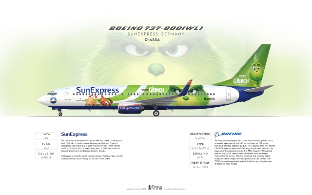 SunExpress Boeing B737 800(WL) ''Grinch''