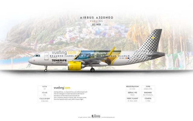 Vueling Airbus A320neo ''Visit Tenerife''