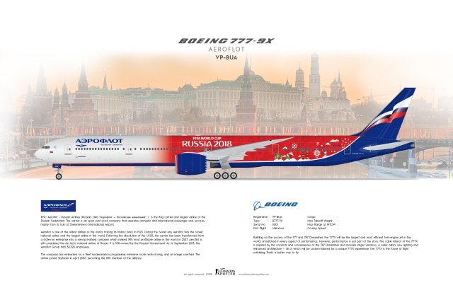 Aeroflot Boeing B777 9X ''World Cup 2018 Concept'' Aeroflot Boeing B777 9X ''World Cup 2018 Concept''