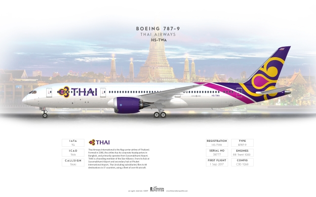 Thai Airways Boeing 787 9 Dreamliner