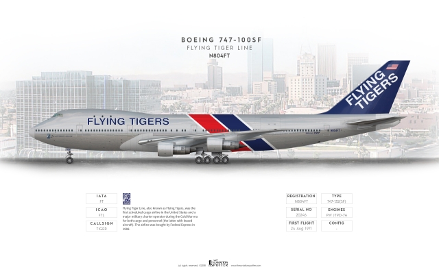 Flying Tiger Line B747 100SF ''N804FT''