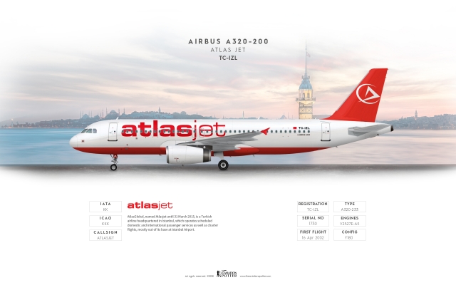 AtlasJet Airbus A320 200 ''TC IZL''