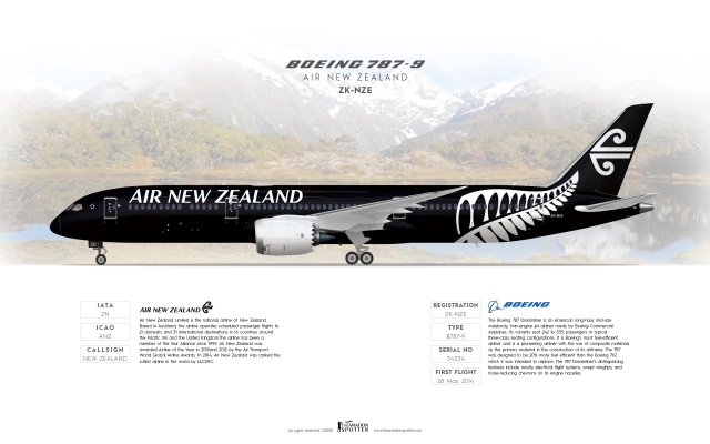 Air New Zealand Boeing 787 9 Dreamliner