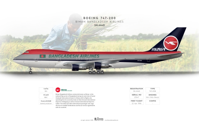 Bangladesh Airlines B747-200