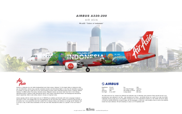 AirAsia Airbus A320 200 ''Colors Of Indonesia''