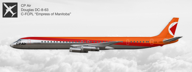 CP Air Douglas DC-8-63 C-FCPL "Empress of Manitoba"