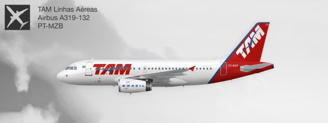 TAM Brasil Airbus A319-132 PT-MZB