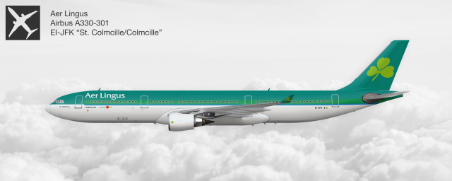 Aer Lingus Airbus A330-301 EI-JFK "St. Colmcille"