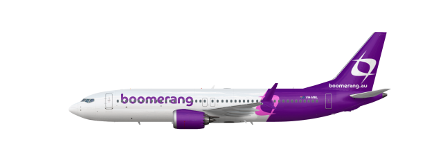 Boomerang 737 Max 8 PINK