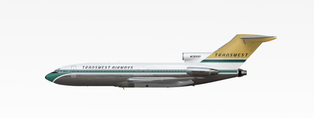 TransWest Airways | Boeing 727-100 | 1965-1983