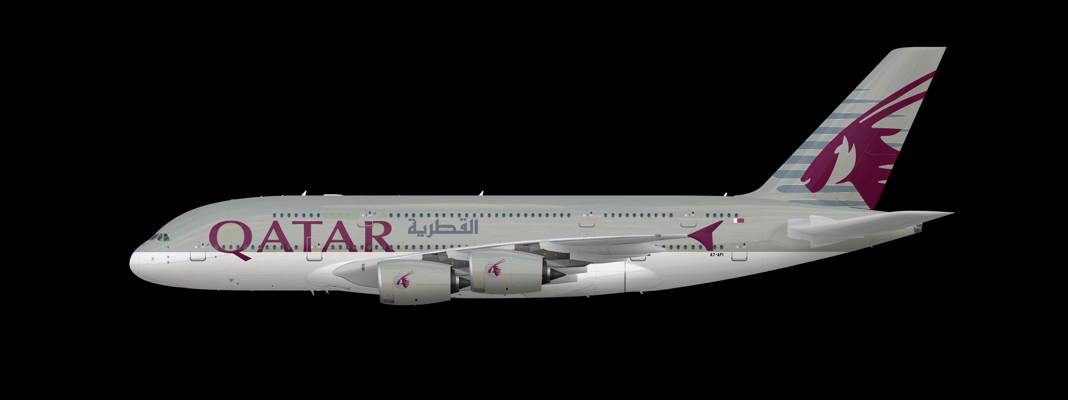 Qatar Airways A380-800 ノーマル塗装 - メルカリ