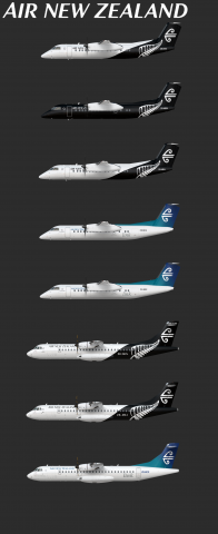Air NZ ATR & Q300s Poster