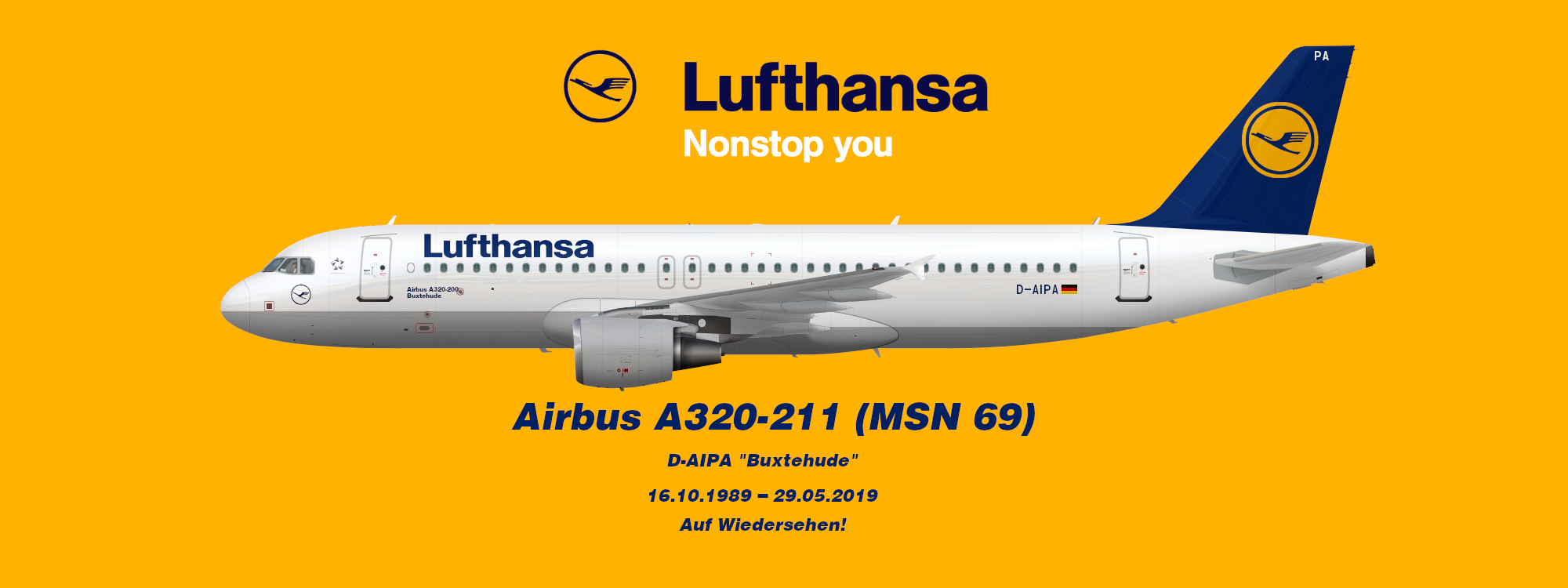 Deutsche Lufthansa Airbus A320-211, D-AIPA - Real Life
