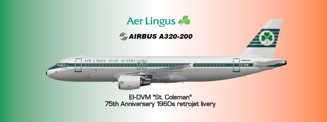 Aer Lingus Airbus A320-214, 1960 Retrojet