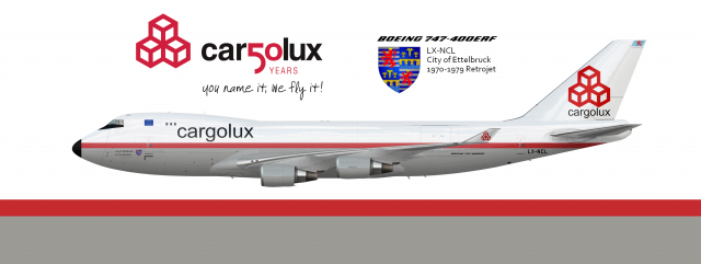 Cargolux Airlines International Boeing 747-4EV(ERF) Retrojet