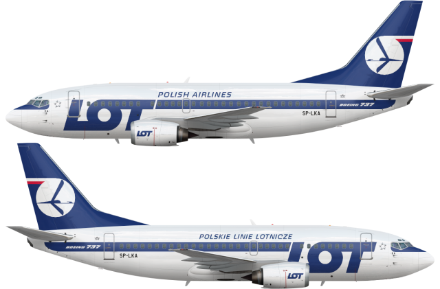 LOT Polskie Linie Lotnicze Boeing 737-55D