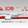 Qantas 100 Years Centennary Livery Boeing 787-9 Dreamliner "Longreach"