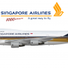 Singapore Airlines Boeing 747-412 - 1000th Boeing 747 made