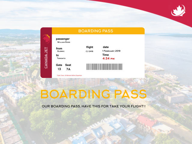 CANADA JET BOARDING PASS