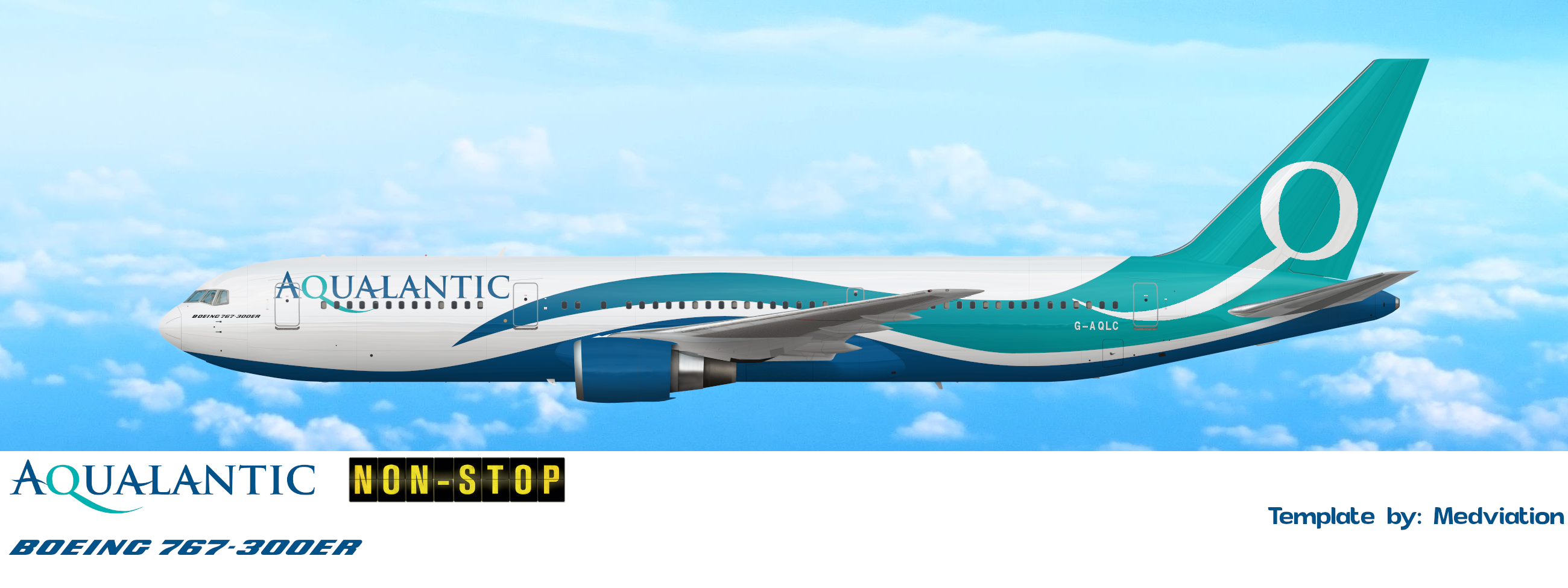 British Aqualantic Airlines Boeing 767300ER Movie Liveries Gallery