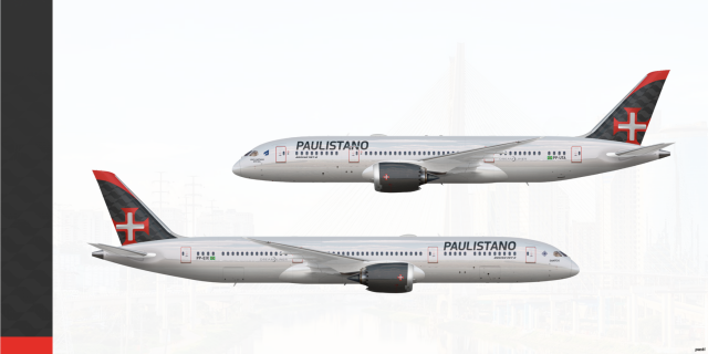 2013-present | Paulistano B787-8 (PP-UTA) and B787-9 (PP-EIX) 2013-present | Paulistano B787-8 (PP-UTA) and B787-9 (PP-EIX)