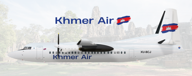 Khmer Air | Fokker F50 | XU-BCJ | 2015-present