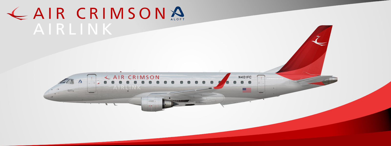 Air Crimson Airlink Falcon Airlines Embraer E175 Air Crimson
