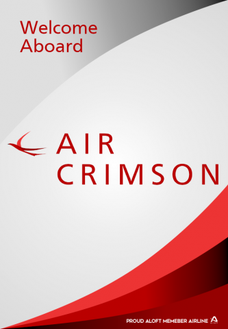 Air Crimson 2020 Welcome Placard
