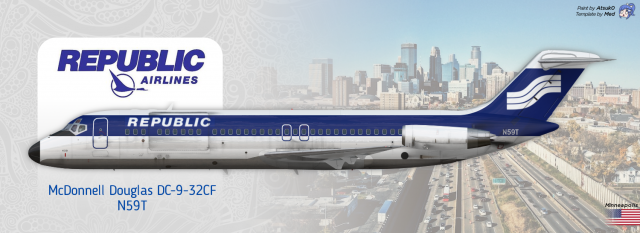 Republic Airlines - McDonnell Douglas DC-9-32CF Republic Airlines - McDonnell Douglas DC-9-32CF