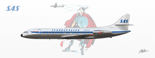 Scandinavian Airlines - Sud Aviation SE-210 Caravelle III