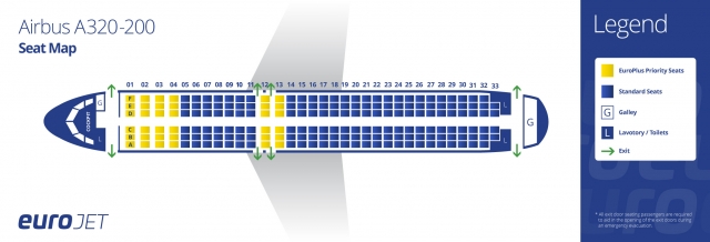 Vietjet A320 Seat Map Eurojet Airways A320-200 Seat Map - Eurojet Airways Corporate Brand Centre  - Gallery - Airline Empires