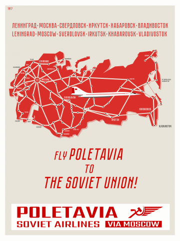 Poletavia - Soviet Airlines International Ad c.1977