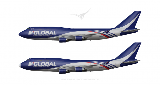 Global Cargo Boeing 747 400BCF Poster