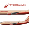 TyumenAvia Boeing Fleet Poster