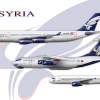 Air Syria Modern Fleet Poster