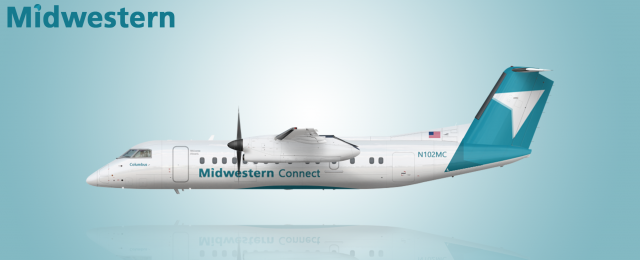 Midwestern Bombardier Q300 (N102MC)