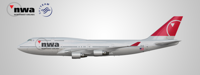 Northwest Airlines Boeing 747-400 (N671US)