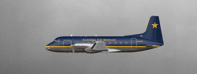 Caribou Air Service Hawker HS748