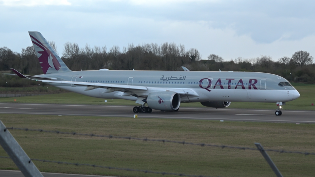 Qatar Airways - A350 - A7-AMF - BHX - 3