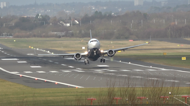 Blue Air 737-800 YR-BML Late Rotation BHX Blue Air 737-800 YR-BML Late Rotation BHX
