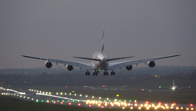 Emirates - A380 - A6-EOX - Birmingham Airport Emirates - A380 - A6-EOX - Birmingham Airport