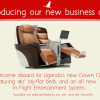 Air Uganda new Business Class seats.