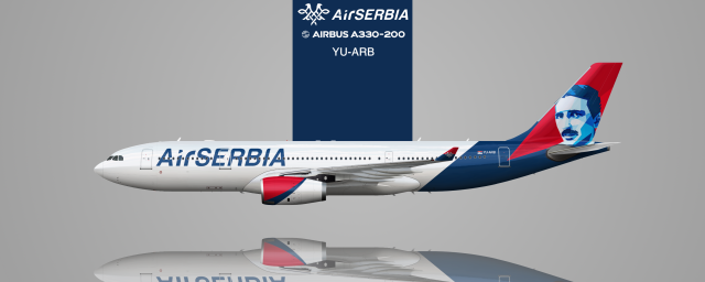 Airbus A330-243 Air Serbia YU-ARB "Nikola Tesla"