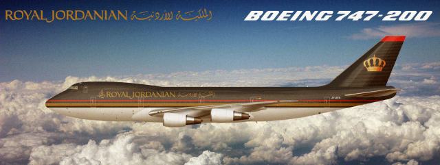 Royal Jordanian Boeing 747-200M JY-AFA - Real Airline Liveries and 