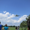 A320 landing overhead