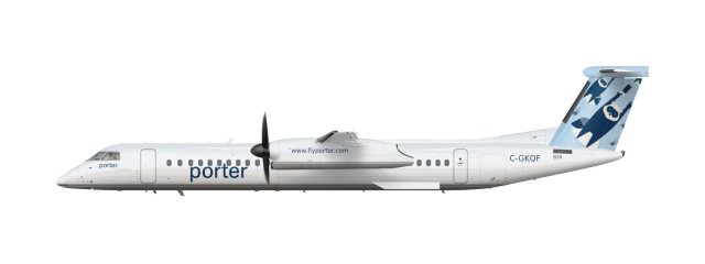 Porter Q400 in Mr. Porter livery Porter Q400 in Mr. Porter livery