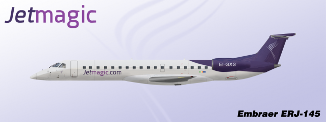JetMagic Embraer E145 2016 livery